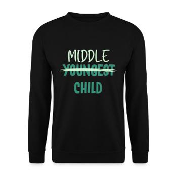 Siblings, youngest siblings, oldest - Unisex Sweatshirt - black - Front - Alina (178cm) & Michal (187cm)