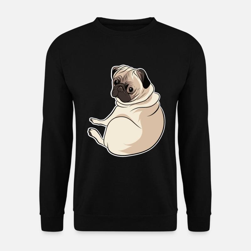 Mops - Unisex Pullover - Schwarz
