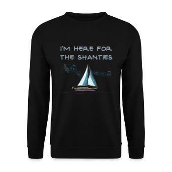 Shanty, Shanty Fischer, Sea shanty, - Unisex Pullover - Schwarz - Vorne - Alina (178cm) & Michal (187cm)