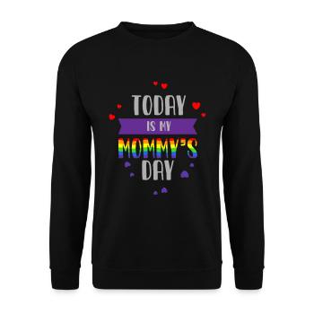 Lgbt, Lgbt Regenbogen, Schwul, - Unisex Pullover - Schwarz - Vorne - Alina (178cm) & Michal (187cm)