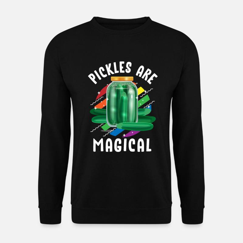 Gurke, Gurke Essiggurke, Pflanzen, - Unisex Pullover - Schwarz