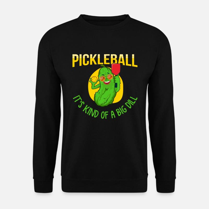 Gurke, Gurke Gurken, Vegetarier, - Unisex Pullover - Schwarz