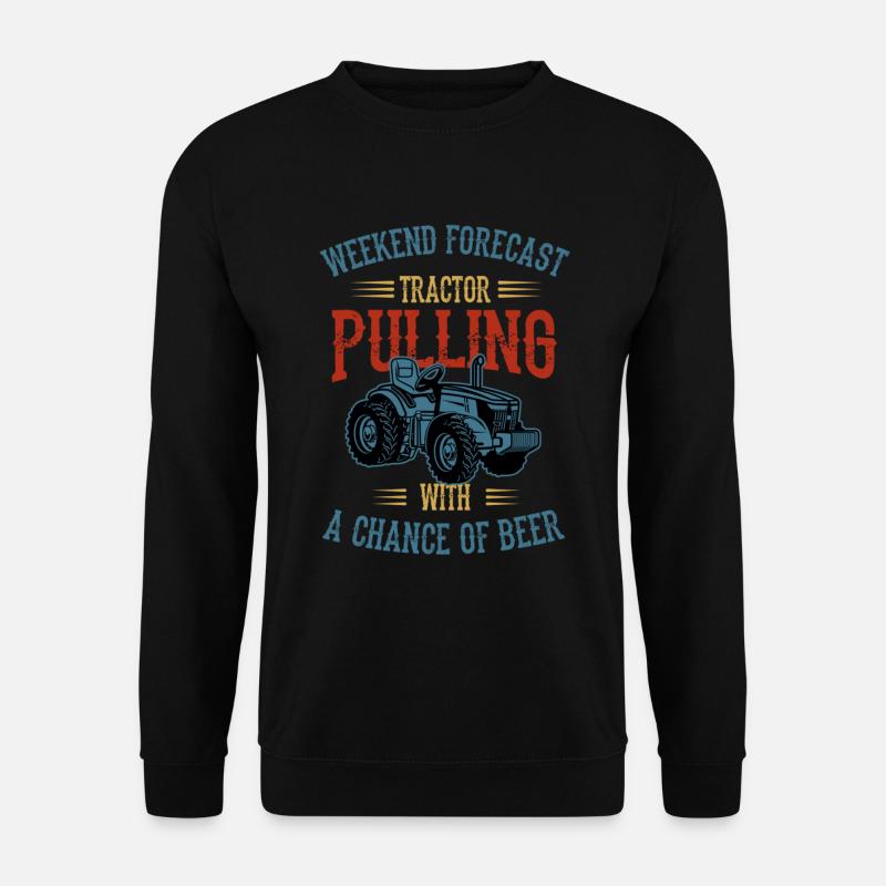 tractor pulling, tractor pulling drag, Traktoren, - Unisex Pullover - Schwarz