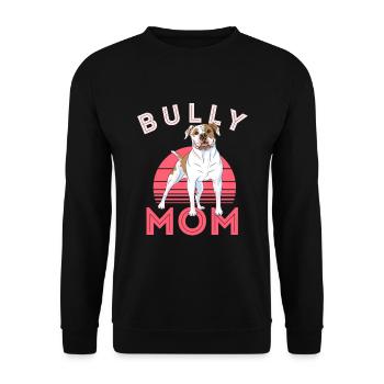 american bully, american bully pitbull, dog, - Unisex Sweatshirt - black - Front - Alina (178cm) & Michal (187cm)