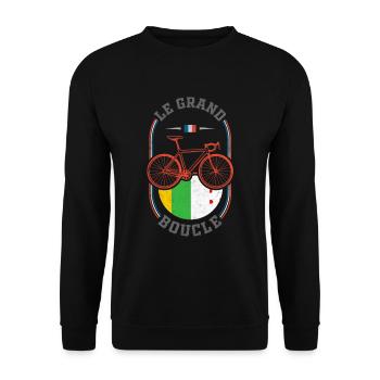 tour france, tour france tour radfahren, - Unisex Pullover - Schwarz - Vorne - Alina (178cm) & Michal (187cm)