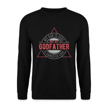 Godmother Godfather, Godmother Godfather reveal, - Unisex Sweatshirt - black - Front - Alina (178cm) & Michal (187cm)
