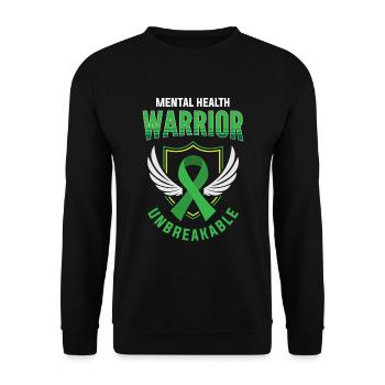 Psychische Gesundheit, Psychische Gesundheit - Unisex Pullover - Schwarz - Vorne - Alina (178cm) & Michal (187cm)