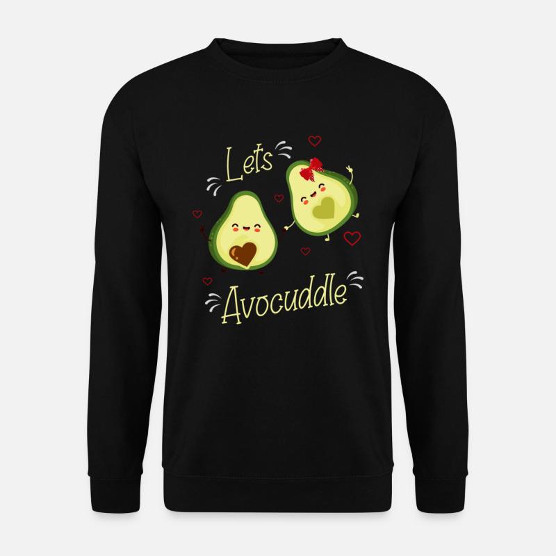 Avocado, Avocado Lebensmittel, veganes Essen, - Unisex Pullover - Schwarz
