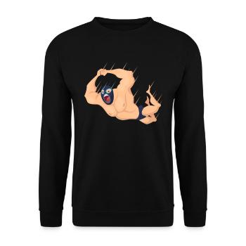 lucha libre, lucha libre mexikanisch, Wrestling, - Unisex Pullover - Schwarz - Vorne - Alina (178cm) & Michal (187cm)