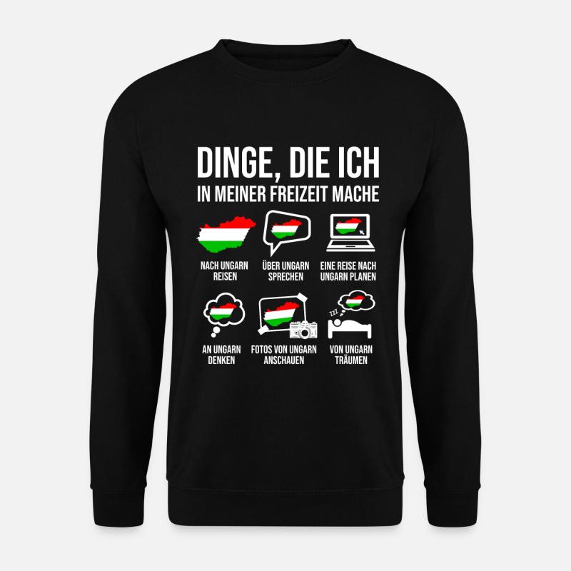 Ungarn Spruch Heimat Ungarn - Unisex Pullover - Schwarz