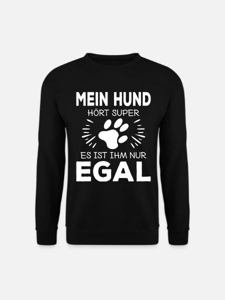 Lustiger Hund Hunde Hundeerziehung Pfote Welpen - Unisex Pullover - Schwarz