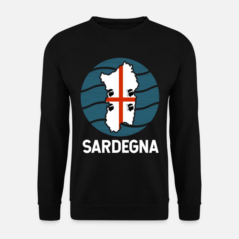 Sardinien Flagge - Unisex Pullover - Schwarz