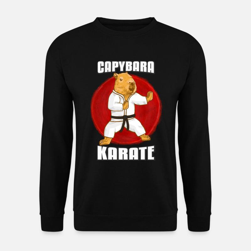Capybara Karate Gi - Unisex Sweatshirt - black