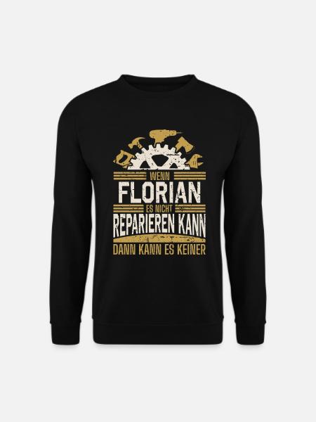 Florian Name Geschenk Geburtstag - Unisex Pullover - Schwarz