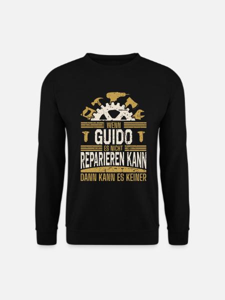 Guido Name Geschenk Geburtstag - Unisex Pullover - Schwarz