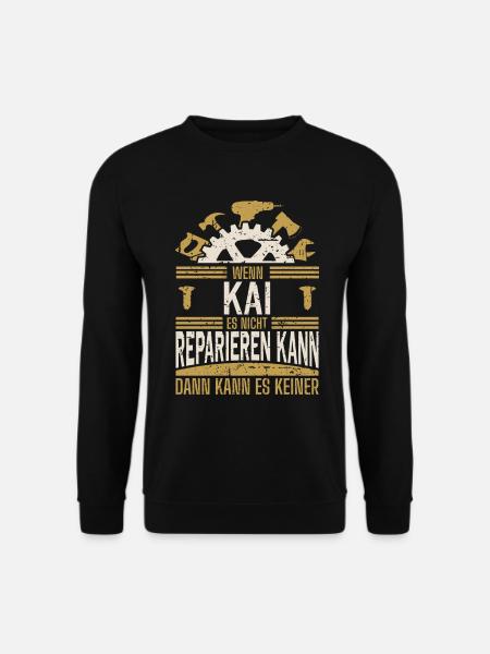 Kai Name Geschenk Geburtstag - Unisex Pullover - Schwarz