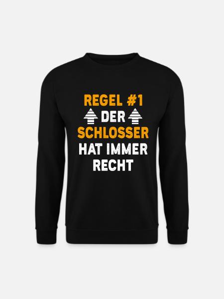 Schlosser Geschenk Geburtstag Spruch - Unisex Pullover - Schwarz