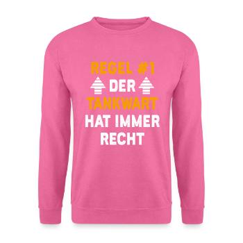 Tankwart Geschenk Geburtstag Spruch - Unisex Pullover - Pink - Vorne