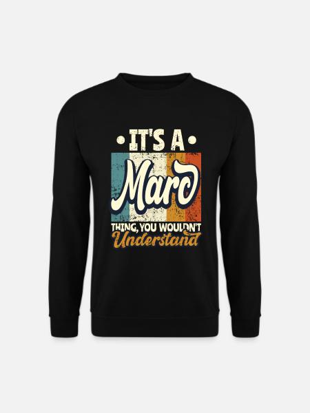 Name Marc Geschenk Geburtstag Spruch - Unisex Pullover - Schwarz