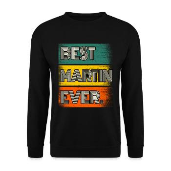 Martin Nom Cadeau Dire drôle - Sweat-shirt Unisexe - noir - Devant - Alina (178cm) & Michal (187cm)