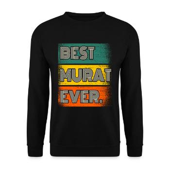 Murat Nom Cadeau Citation Drôle - Sweat-shirt Unisexe - noir - Devant - Alina (178cm) & Michal (187cm)
