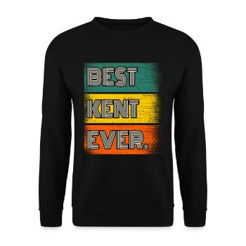 Kent Name Gift Quote Funny - Unisex Sweatshirt - black - Front - Alina (178cm) & Michal (187cm)