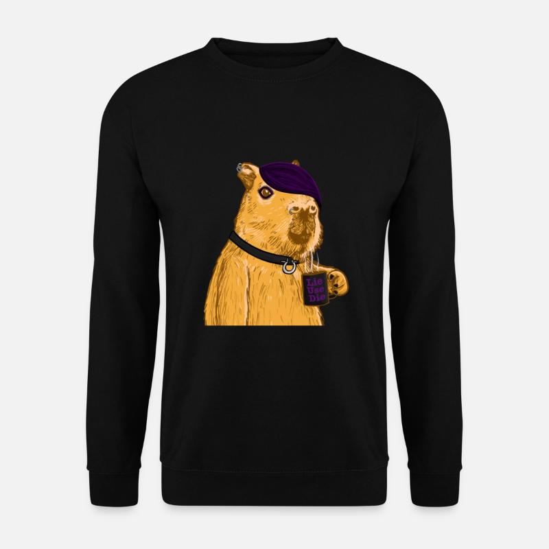 Emo Capybara - Felpa unisex - nero