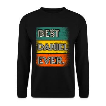Daniel Nom Cadeau Citation Drôle - Sweat-shirt Unisexe - noir - Devant - Alina (178cm) & Michal (187cm)