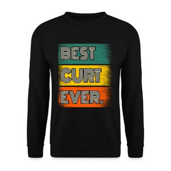 Curt Nom Cadeau Citation Drôle - Sweat-shirt Unisexe - noir - Devant - Alina (178cm) & Michal (187cm)