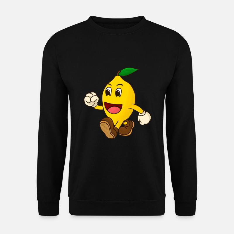 Zitrone walking - Unisex Pullover - Schwarz