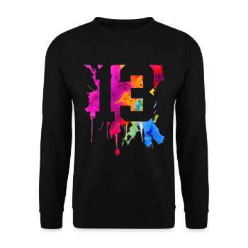 13 YEARS 13TH BIRTHDAY - Unisex Sweatshirt - black - Front - Alina (178cm) & Michal (187cm)