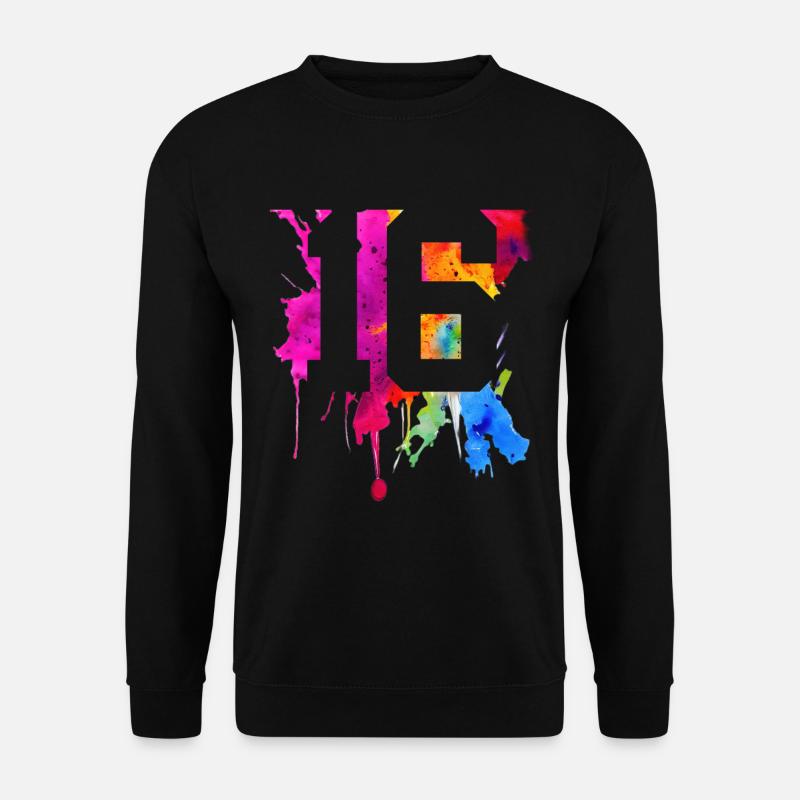 16 JAHRE 16. GEBURTSTAG - Unisex Pullover - Schwarz