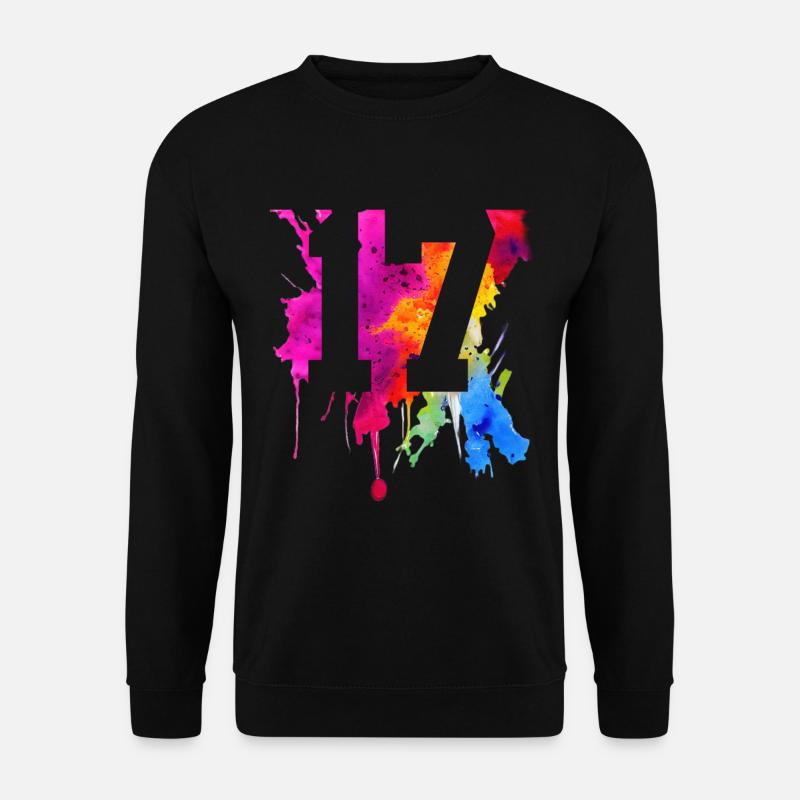 17 YEARS 17TH BIRTHDAY - Unisex Sweatshirt - black