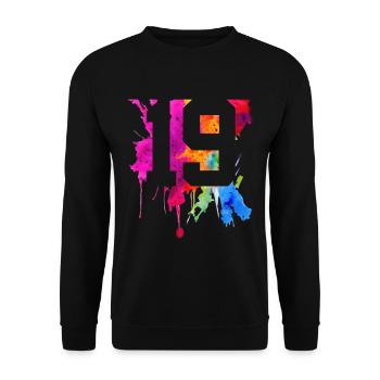 19 YEARS 19TH BIRTHDAY - Unisex Sweatshirt - black - Front - Alina (178cm) & Michal (187cm)