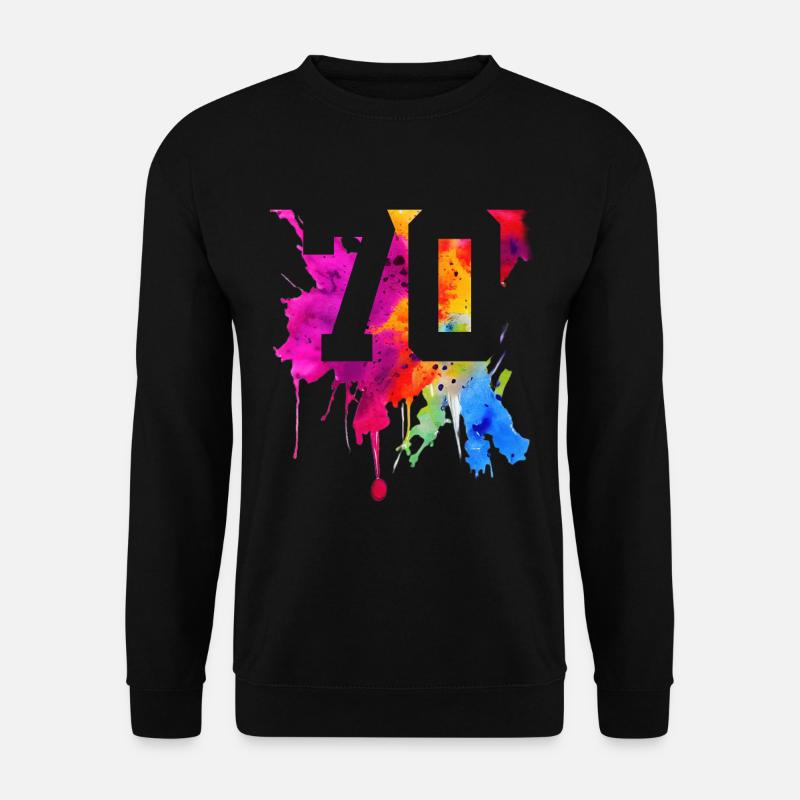 70 JAHRE 70. GEBURTSTAG - Unisex Pullover - Schwarz