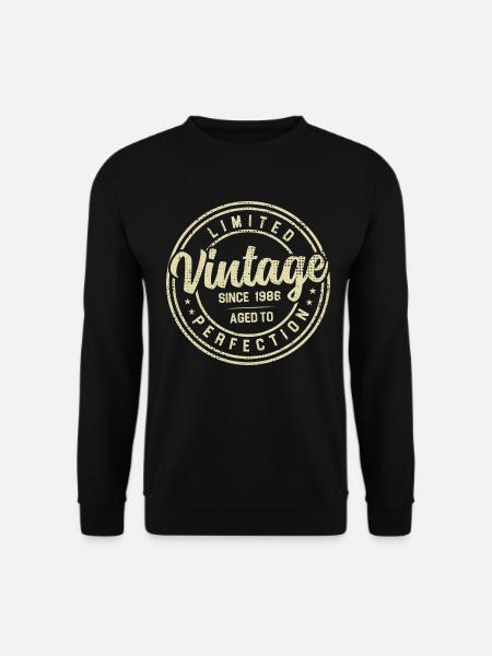 Jahrgang 1986 Geburtstagsgeschenk 1986 - Unisex Pullover - Schwarz