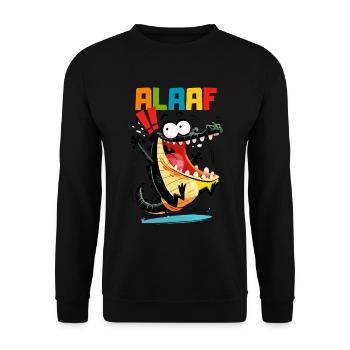Carnival Crocodile Cologne Cologne Alaaf Costume Funny - Unisex Sweatshirt - black - Front - Alina (178cm) & Michal (187cm)