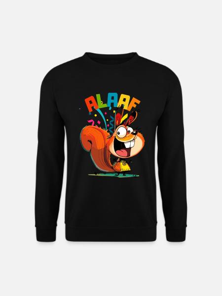 Karneval Eichhörnchen Kölle Alaaf Kölner Lustig - Unisex Pullover - Schwarz
