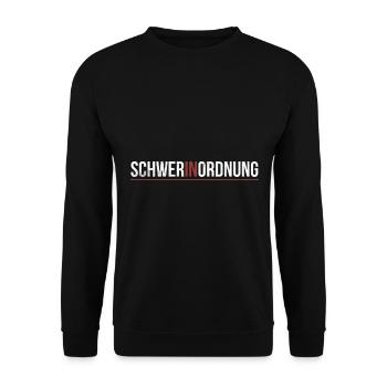 Schwer in Ordnung / Schwer-in-Ordnung / In Ordnung - Unisex Pullover - Schwarz - Vorne - Alina (178cm) & Michal (187cm)
