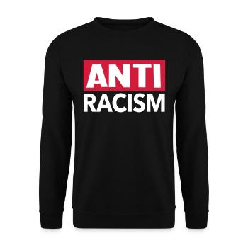 Anti racism - shirt anti racisme - Sweat-shirt Unisexe - noir - Devant - Alina (178cm) & Michal (187cm)