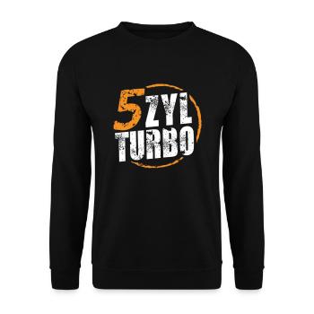 5 ZYL Turbo - Unisex Pullover - Schwarz - Vorne - Alina (178cm) & Michal (187cm)