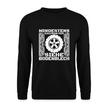Offroad Geländewagen 4x4 Allrad - Unisex Pullover - Schwarz - Vorne - Alina (178cm) & Michal (187cm)