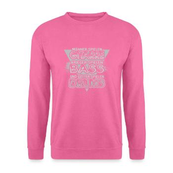 Tambour et puissance du tambour - Sweat-shirt Unisexe - rose - Devant