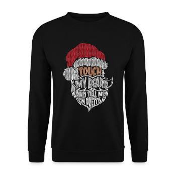 BART NOEL NOEL - Sweat-shirt Unisexe - noir - Devant - Alina (178cm) & Michal (187cm)