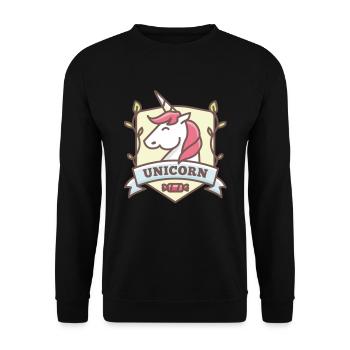 Unicorn unicorn - Unisex Sweatshirt - black - Front - Alina (178cm) & Michal (187cm)
