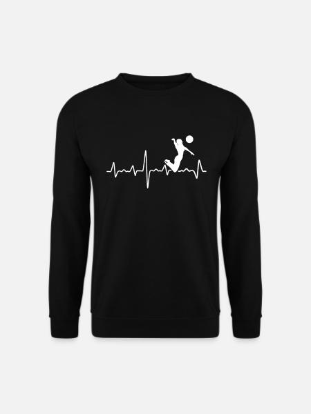 Volleyball Herzschlag - Unisex Pullover - Schwarz