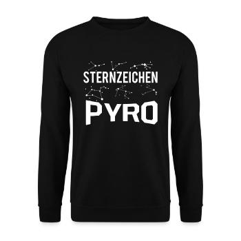 Signe du zodiaque Feux d'artifice du Nouvel An Pyro Pyromane - Sweat-shirt Unisexe - noir - Devant - Alina (178cm) & Michal (187cm)