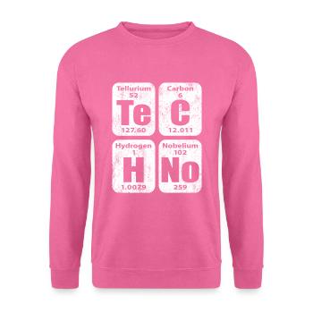 Rave Techno Disco EDM et Hardstyle Dj Designs - Sweat-shirt Unisexe - rose - Devant