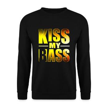 Rave Techno Disco EDM und Hardstyle Dj Designs - Unisex Pullover - Schwarz - Vorne - Alina (178cm) & Michal (187cm)