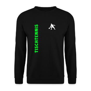 Tischtennis - Unisex Pullover - Schwarz - Vorne - Alina (178cm) & Michal (187cm)
